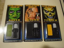 New  ! Wolfe Fx Water Activated Black Makeup Color: Black Yellow Green  0.31 oz 