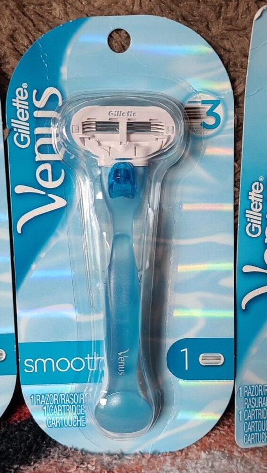 4 new packages Gillette Venus Smooth women's cartridge razors, Free ...
