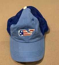 Vineyard Vines Men s Truckers Hat Patriotic Cotton Blue Mesh Adjustable Back
