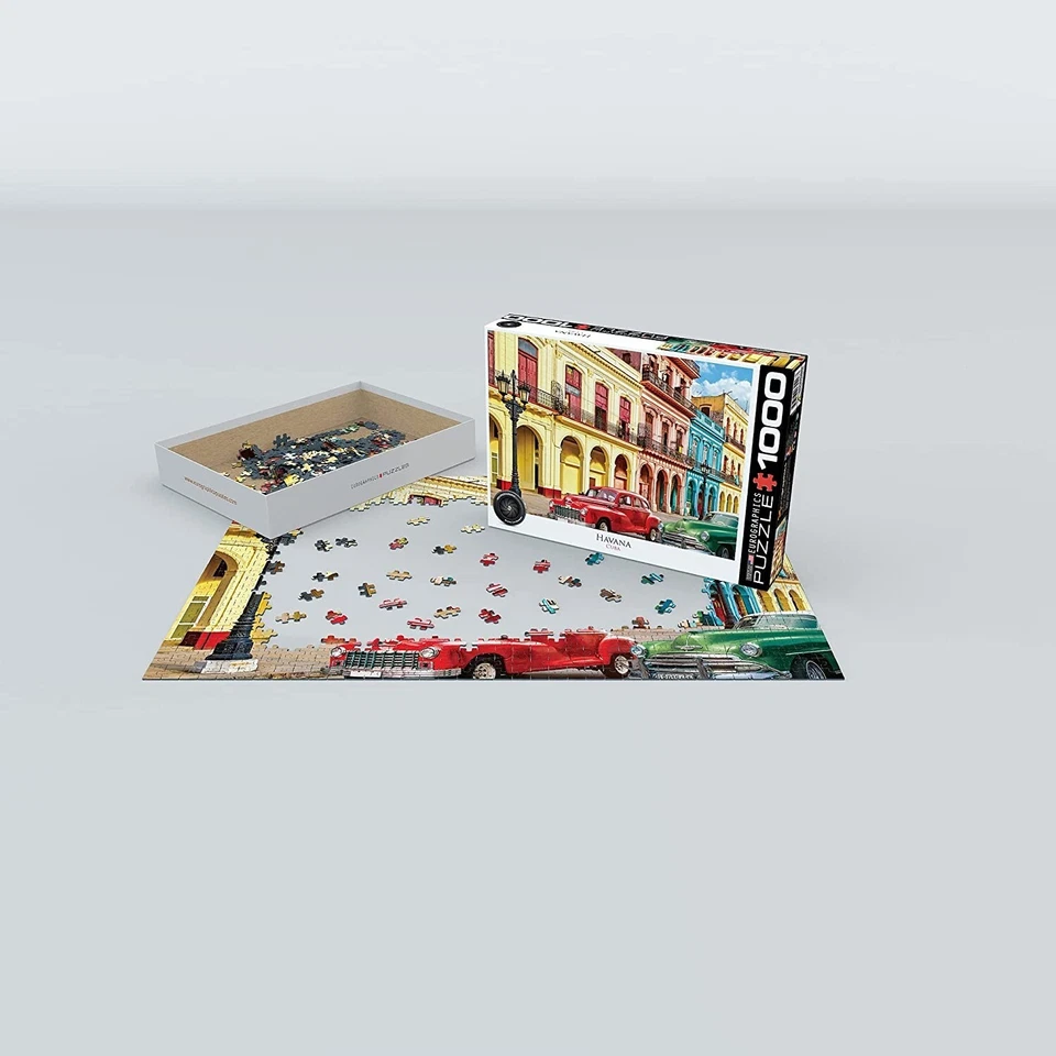 Eurographics Havana Cuba 1000 piece jigsaw puzzle 680mm x 490mm - Image 2 of 2