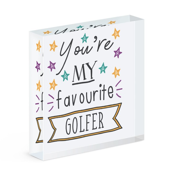 You're My Favorit Golfer Stars Acryl Foto Block Rahmen Lustig Best Sport-image