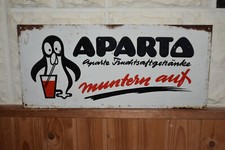 Altes Blechschild Aparta,Das Aparte Fruchtsaftgetränk,50er Jahre,Original,Retro