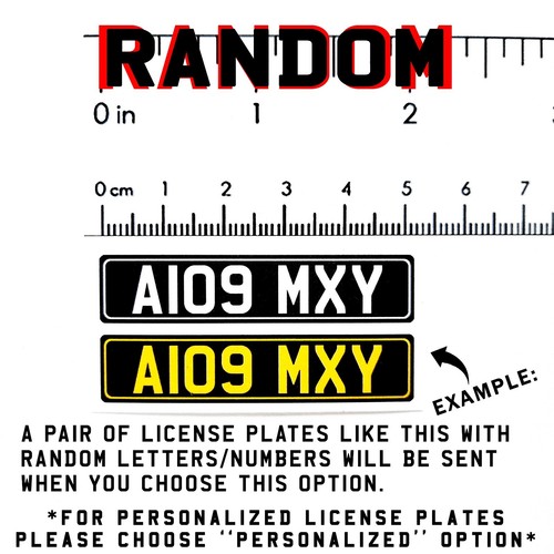 RC 1/10 UK BRITISH Number Plates Scale Sticker GB BRITAIN License Plate Licence - Picture 38 of 191