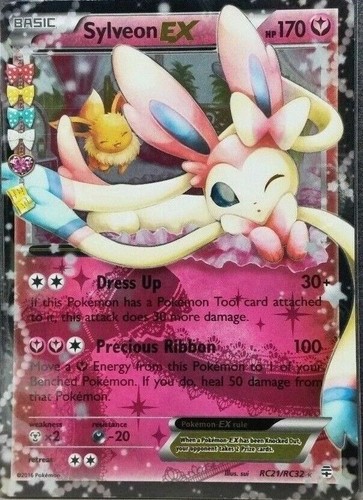 ULTRA RARE Sylveon EX Holo Foil RC21/RC32 Pokemon Generations Eeveelution - LP