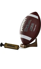 Wilson NCAA Supreme Junior Football with Pump & Tee