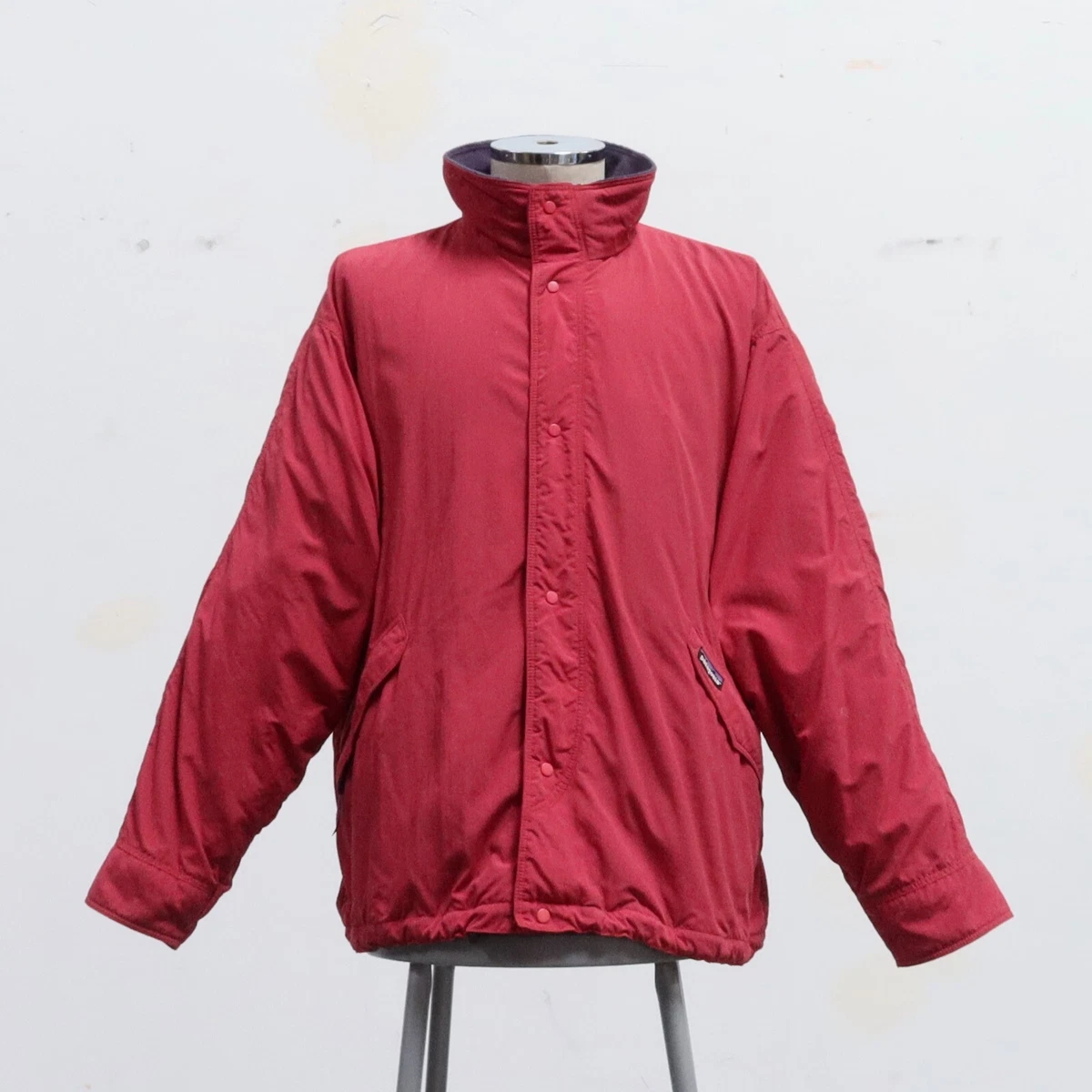 Vintage Patagonia Fleece Lined Parka Mountain Jacket Mens Size L Red 28161