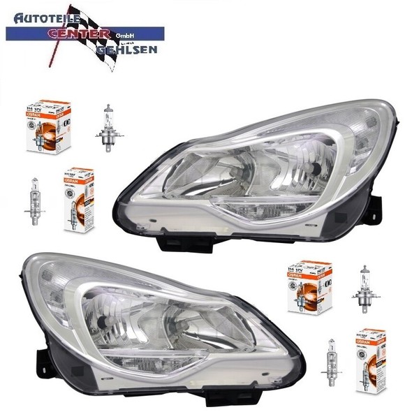 Scheinwerfer Links + Rechts MIT Tagfahrlicht + Stellmotor + Osram H7/H1 Lampen-image