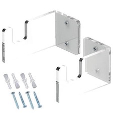 1 Pair Acrylic Wall Mount Collectible Sword Blade Knife Display Stand Hanger