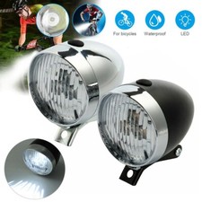 Classic Retro Vintage LED Bike Headlight Bicycle Retro Front Head Light Fog Lamp