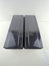 Lot Of 2 Vtg Alpha Cassette Tape Storage Case Holder Each Holds 15 Tapes Black