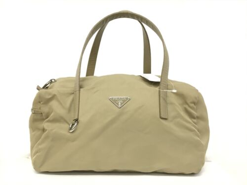 Prada Handbag Mini Boston Bag Nylon Saffiano Leat… - image 1