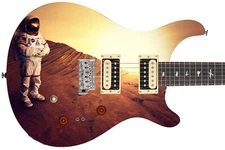 Guitar Skin Axe Wrap Re-skin Bass Reface DIY Space Walk 1508