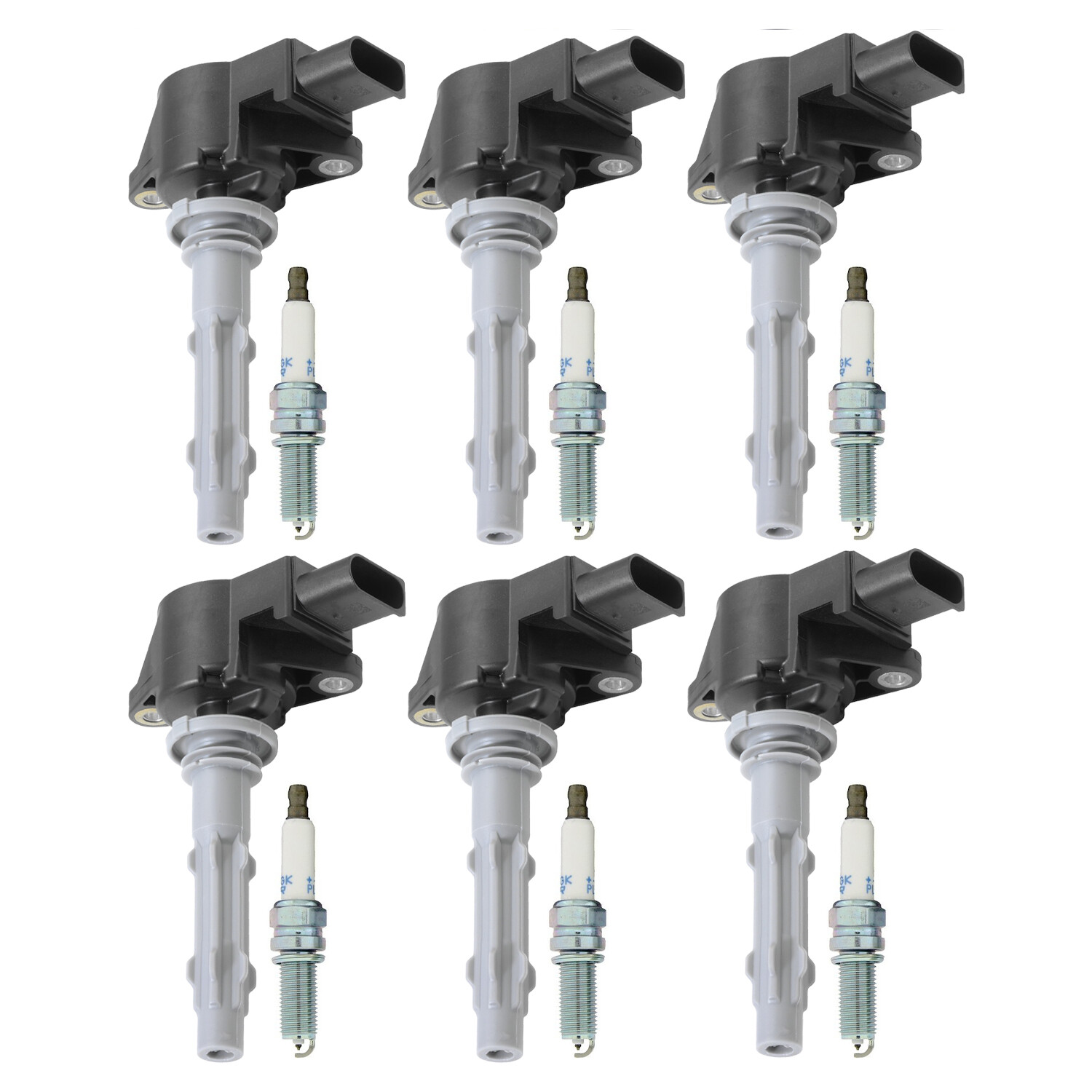 Bosch 6 Ignition Coil NGK 6 Laser Platinum Spark Plug Kit For W203 W204 C209 V6
