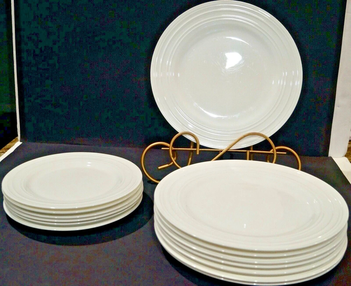 Mikasa SWIRL White Bone China Embossed Rings Dinnerware YOU CHOOSE