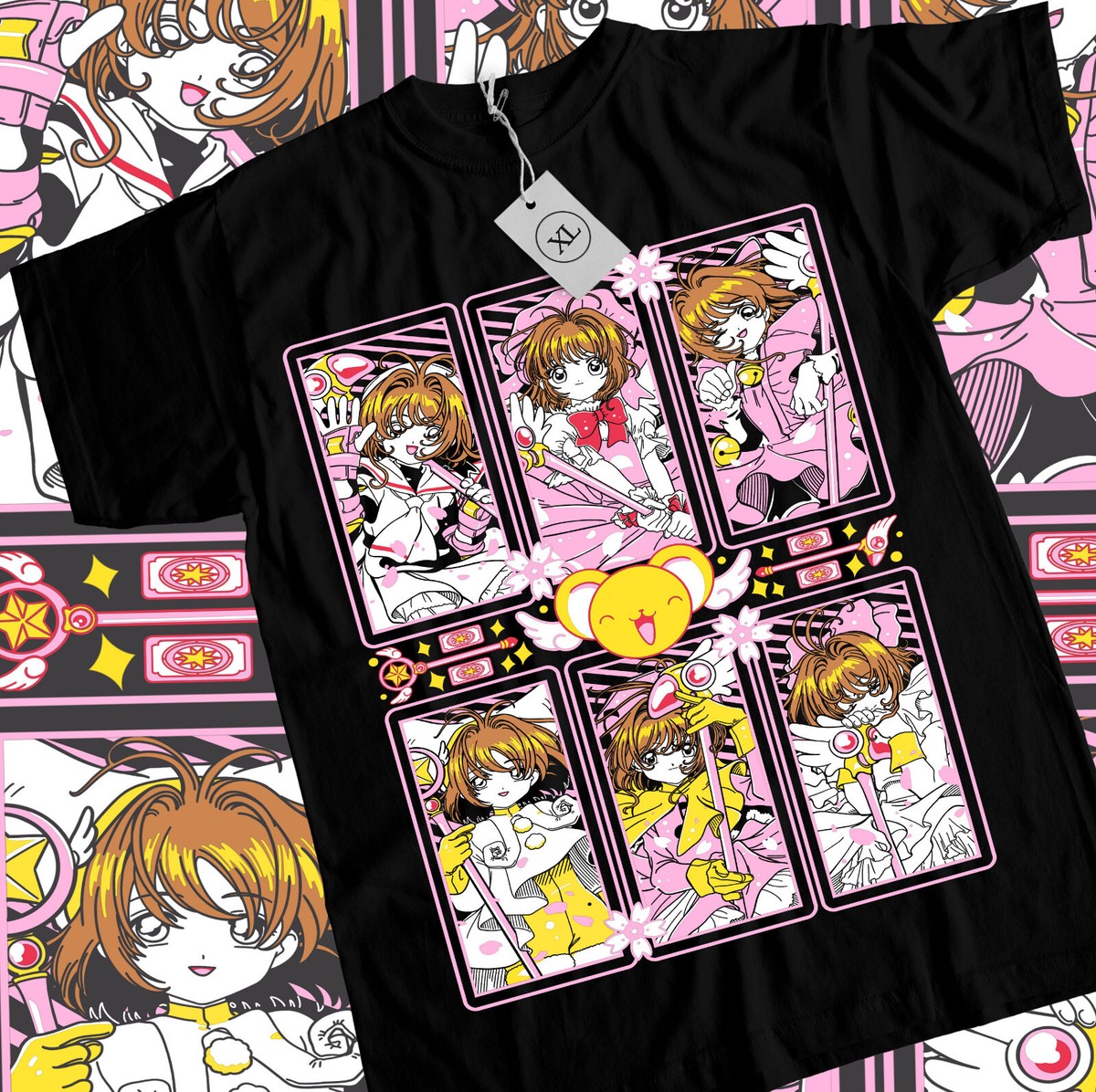Tシャツ・アパレル geeks rule CARDCAPTOR SAKURA t-shirt XL ギークス ルール、「カードキャプターさくら」とのコラボTシャツ