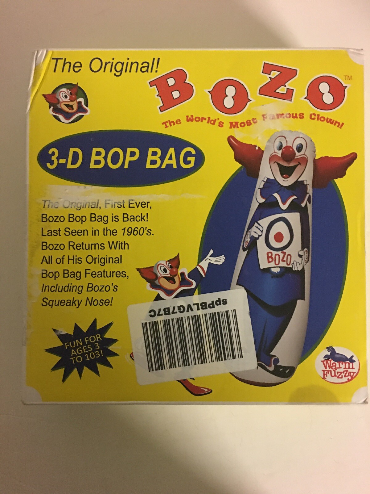 bozo the clown bop bag