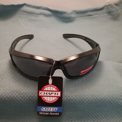 NEW CHAP'EL C115 BK/SM SAFETY GLASSES UV400