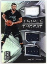 Marc Gasol 2016-17 Panini Spectra Triple Threat Materials JSY #7  #129/149