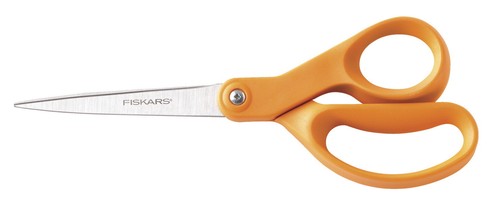 Forbici Fiskars Softgrip 8 Pollici – Dritte, Acciaio Inox, Grigie - 5