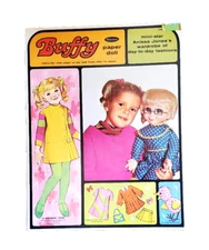 Vintage BUFFY & Mrs. Beasley Paper Doll Book 1968 ('Family Affair' TV show) NEW