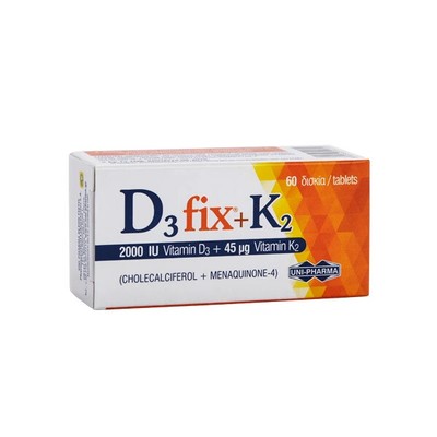 UNIPHARMA D3 Fix 2000iu + K2 45mg 60 Tabletten Sendungsverfolgung