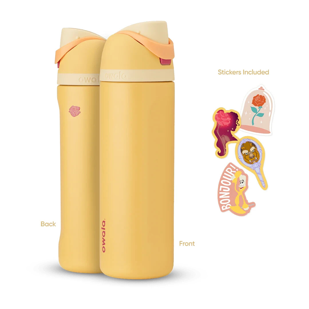 Owala NEW FreeSip Disney Princess Collection “BELLE” 24oz w