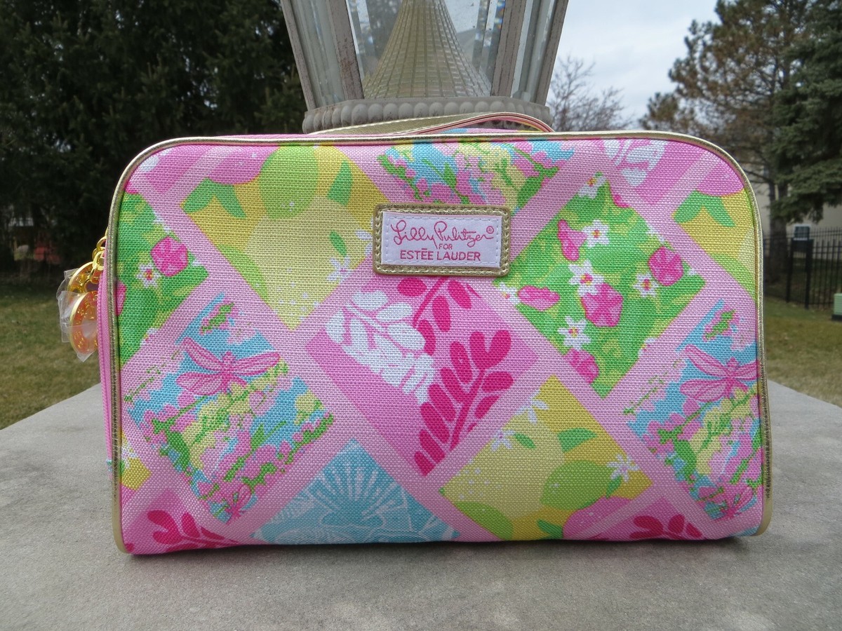 NEW Estee Lauder Lilly Pulitzer medium size makeup bag