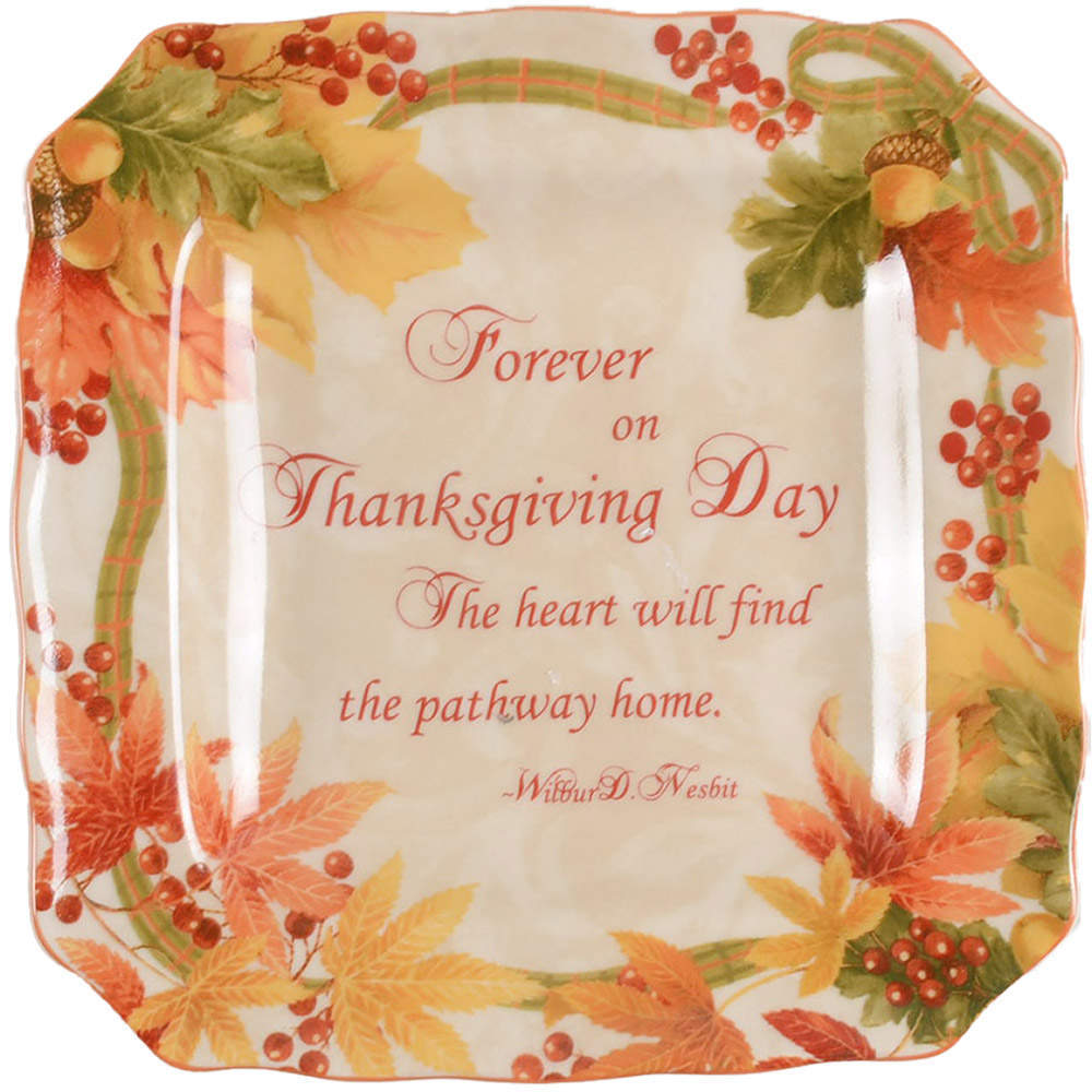 222 Fifth Autumn Celebration Square Salad Plate 8441036