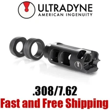 Ultradyne Pulse .308/7.62 Stainless Steel Muzzle Brake/Compensator - 5/8-24