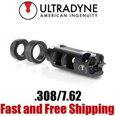 Ultradyne Pulse .308/7.62 Stainless Steel Muzzle Brake/Compensator - 5/8-24