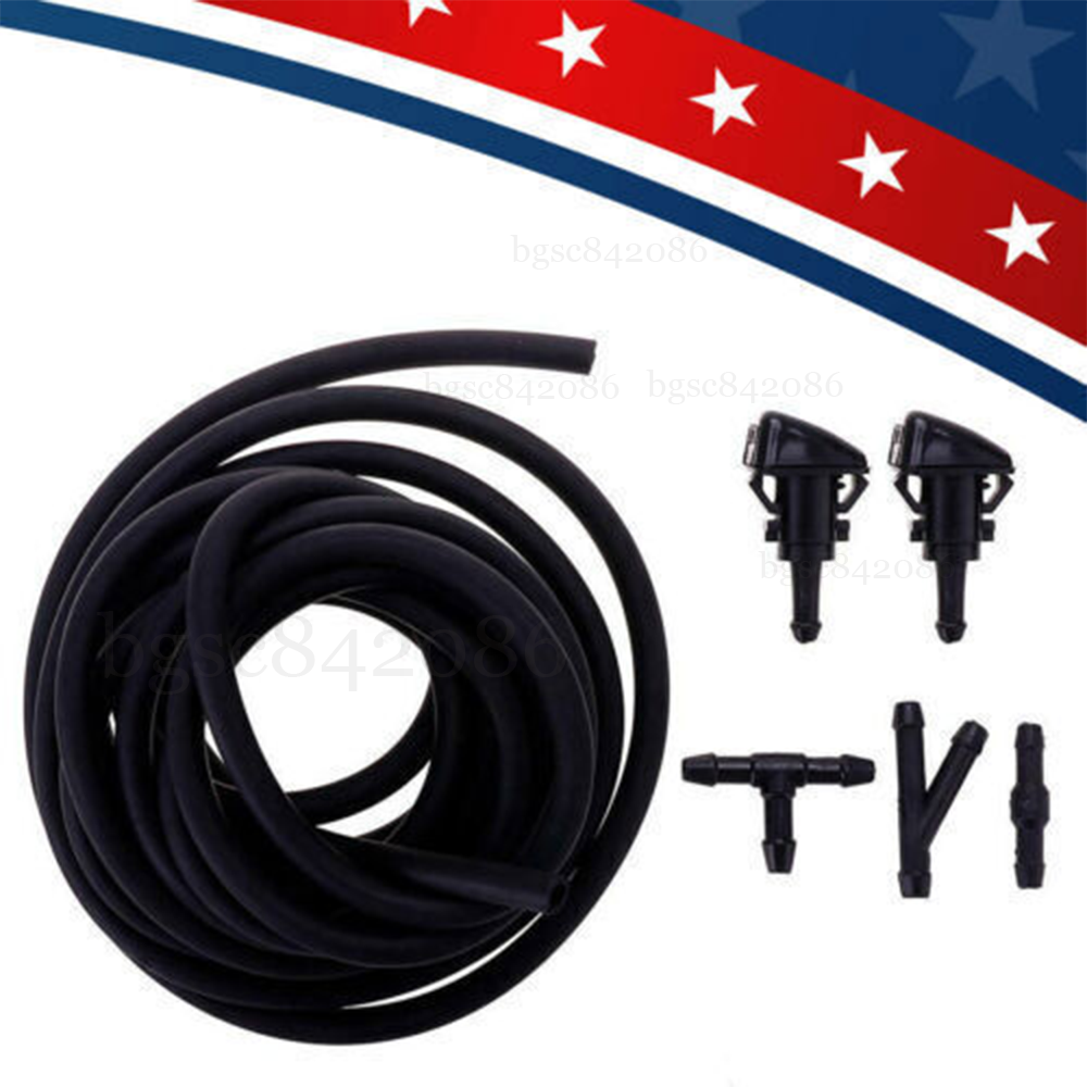 Universal Car Windshield Wiper Washer Squirter Nozzle Spray Jet Kit