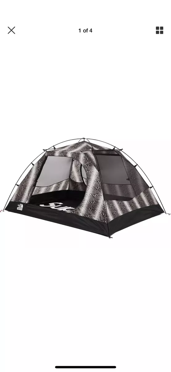 Supreme The North Face TNF Snakeskin Black Stormbreak 3 Taped Seam Tent Box Logo