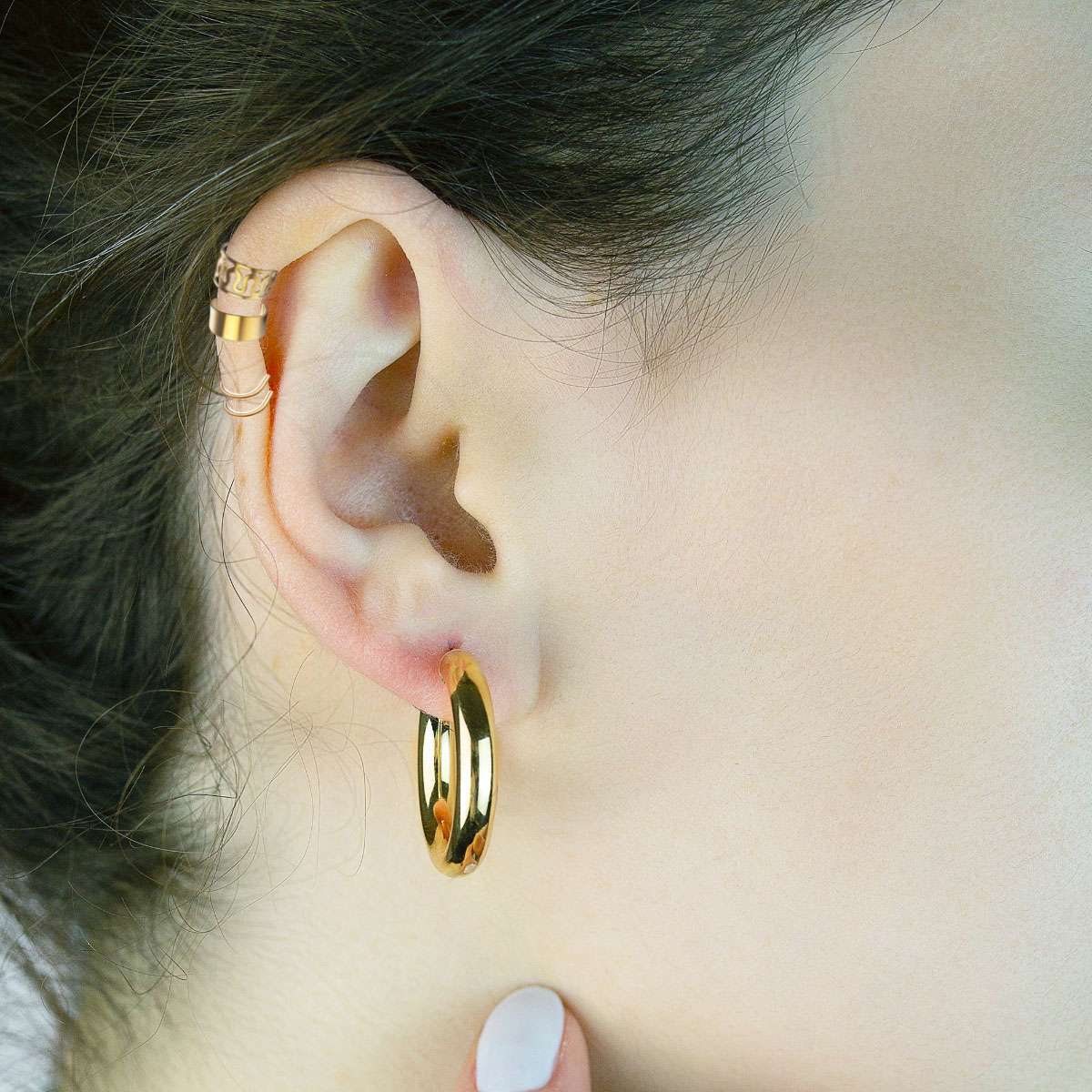 Morfetto 23Pcs Ear Cuff Orecchini Set per Le Donne Non-Piercing Cartilagine Clip On Helix Wrap Orecchino Regolabile Snake Ear Clip Finta Cartilagine Orecchino Argento