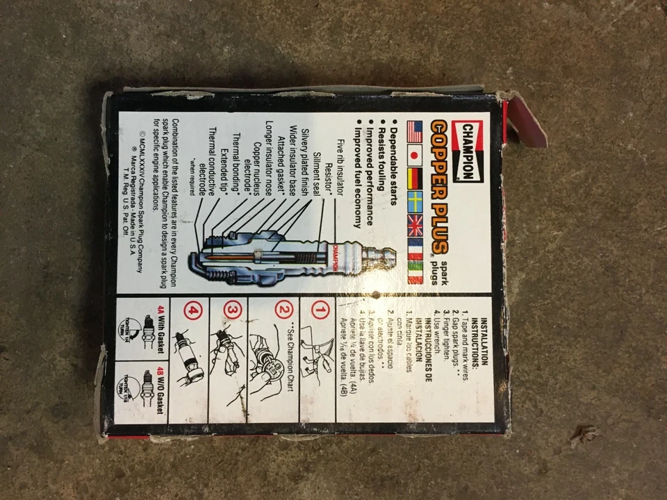 N11YC4 / 321 Champion Copper Plus Spark Plug BOX of 4 Plugs - Image 2 of 2