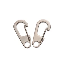 10Pcs D Carabiner D-Ring Key Chain Spring Clips Mini Aluminium Alloy Hang Buckle