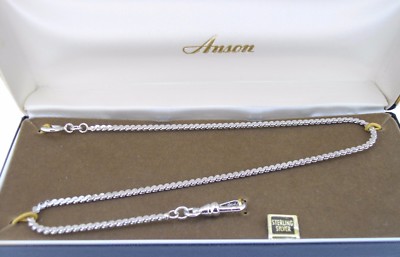 Waldemar Vest Chain Anson Sterling silver serpentine links with swivel 