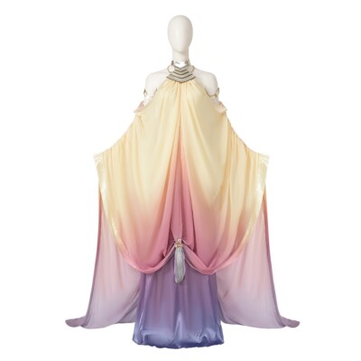 Star Wars: Episode II  Padme Amidala Naberrie Dress Costume Cosplay + Headgear