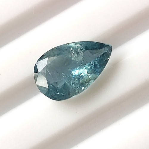 1.25 Carat Santa Maria Blue Aquamarine Faceted Pear Cut Natural Stone 10.4X6.6mm - Picture 2 of 5