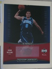 2005-06 UD SIGNATURE PORTRAITS DERON WILLIAMS ROOKIE AUTOGRAPH 8X10 # SP-DW AUTO