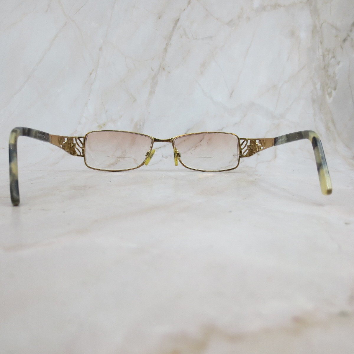 Cazal Sunglasses Frame Mod.4164-Col Gold Tortoise Metal Half  display picture 2