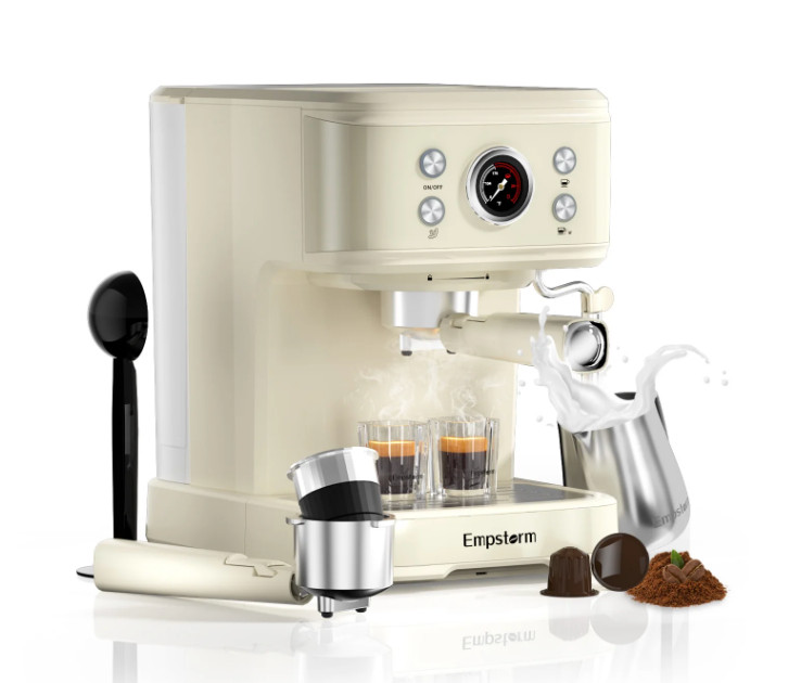 With Milk Frother Steam Wand