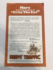 HEAVY TRAFFIC pressbook 1973 Ralph Bakshi