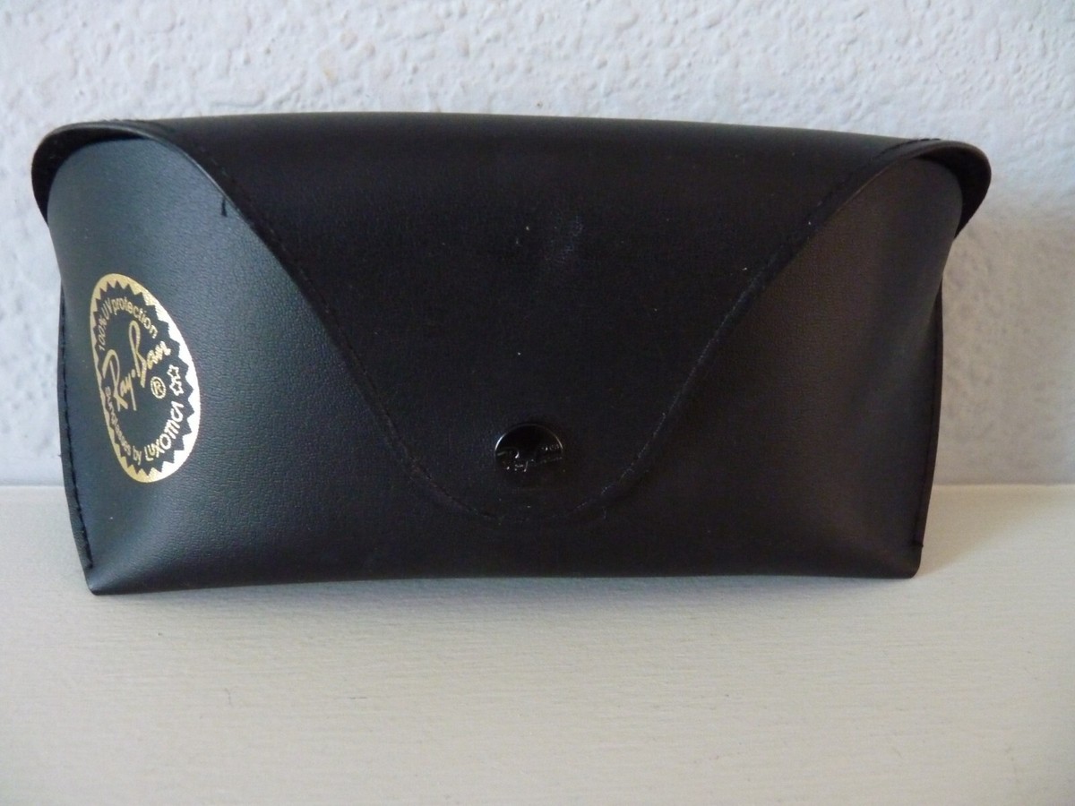 Ray-Ban Soft Case Eyeglass/Sunglass Snap Closure Pouch Black w