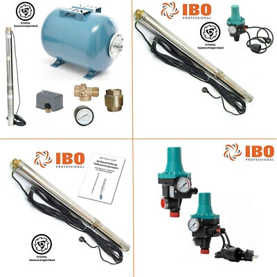 IBO Tiefbrunnenpumpe Ti20 Hauswasserwerk 8,2bar 3000L/h Pumpensteuerung PC-13