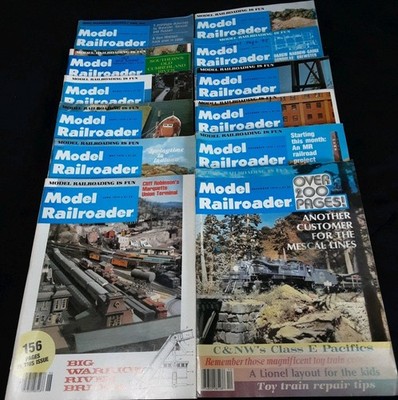 1978 Model Railroader Magazine Lot of 12 Full Year Vintage Trains Engine A6