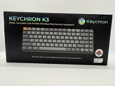 Keychron K3 RED LINEAR K3-A1 Backlit Keyboard - Brand New / Open Box