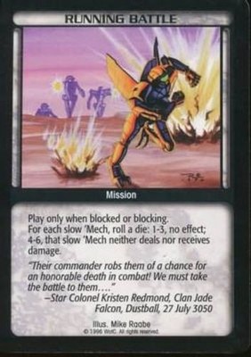 Running Battle - Limited - Battletech CCG