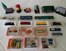 Railroad Train N Scale LOT Train, cars, buildings , vehicles