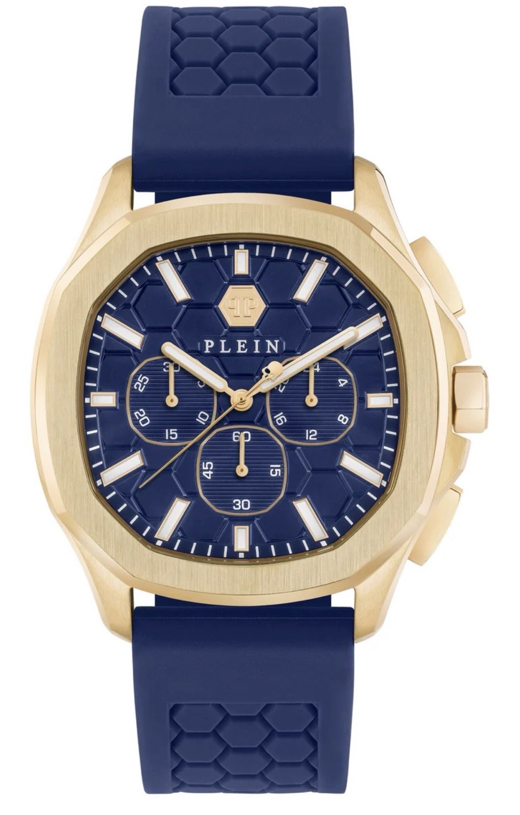 Philipp Plein Spectre Chrono Gold 44MM Watch PWSAA0323, NEW ,NO BOX OR PAPERS