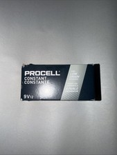 Duracell Procell Constant 9-Volt Alkaline Batteries 12 pk Boxed